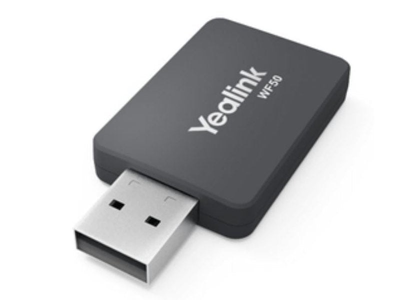 Yealink WF50 V1 Dual Band WiFi USB Dongle - SIP-T42U/T43U/T46U/T48U/T53 IP Phone, High Transmission Rate
