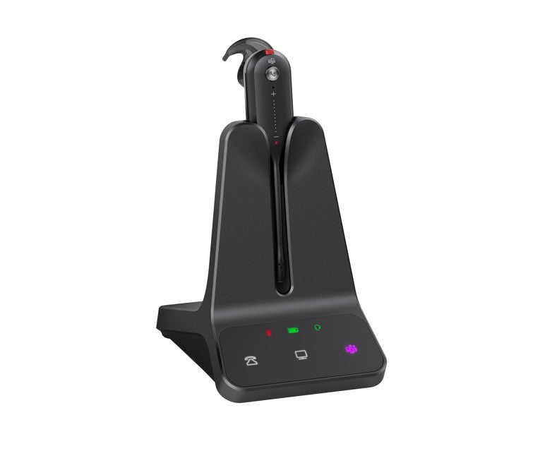 Yealink DECT Wireless WH63-E2 UC Convertible Headset with Base, 2.5mm, Ringer