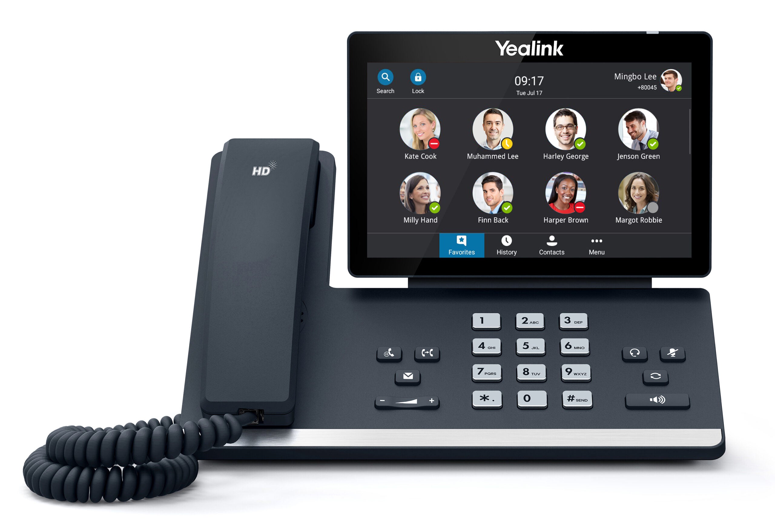 Yealink MP58 Zoom Edition Android 9.0 Phone, 7" Colour Touch Screen, HD Audio, Dual Gig Ports, Built in Bluetooth and WiFi, Native Zoom User EOL