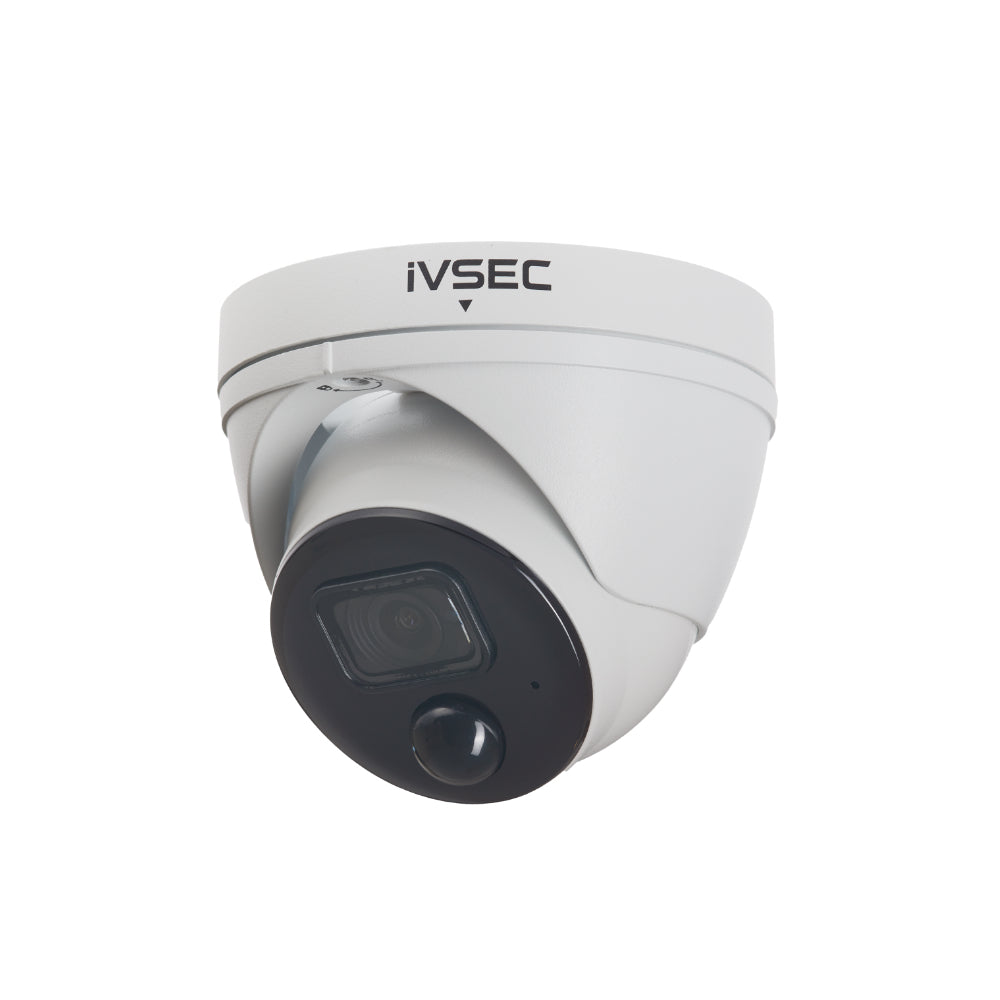 IVSEC Turret IP Camera 8MP 3.6mm Fixed Lens 20fps PoE IP66 30m IR IVS