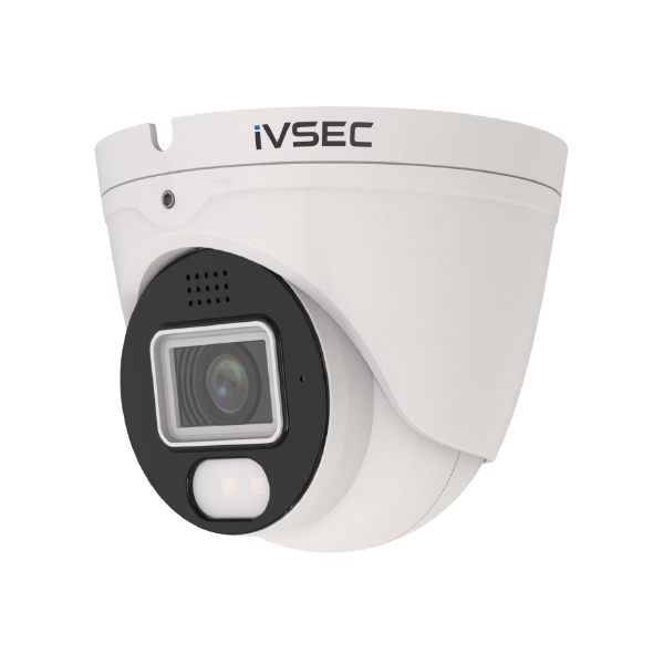 IVSEC Turret IP Camera 8MP 2.8mm Fixed Lens 25fps PoE IP67 Adv Det Adv IVS