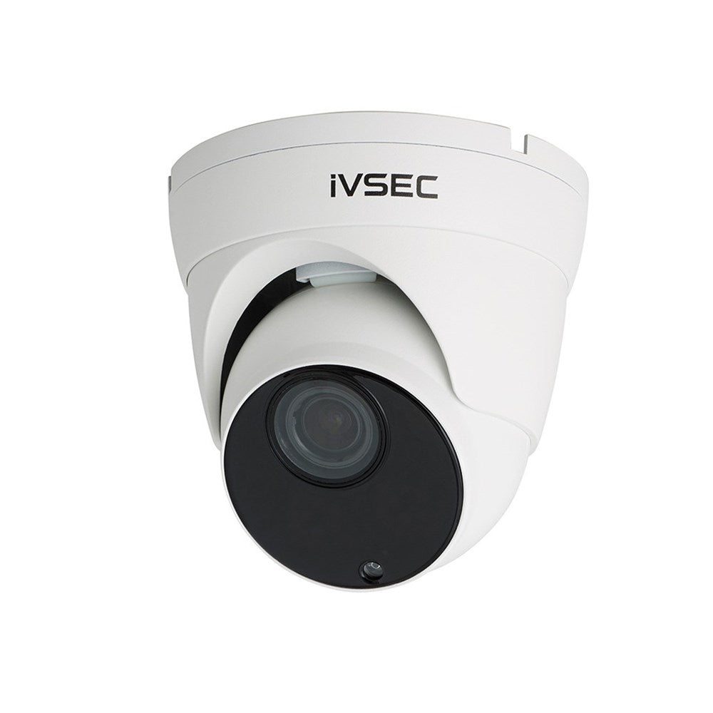 IVSEC Turret IP Camera 8MP 2.7mm-13.5mm Motorised Lens 25fps PoE IP66 45m IR