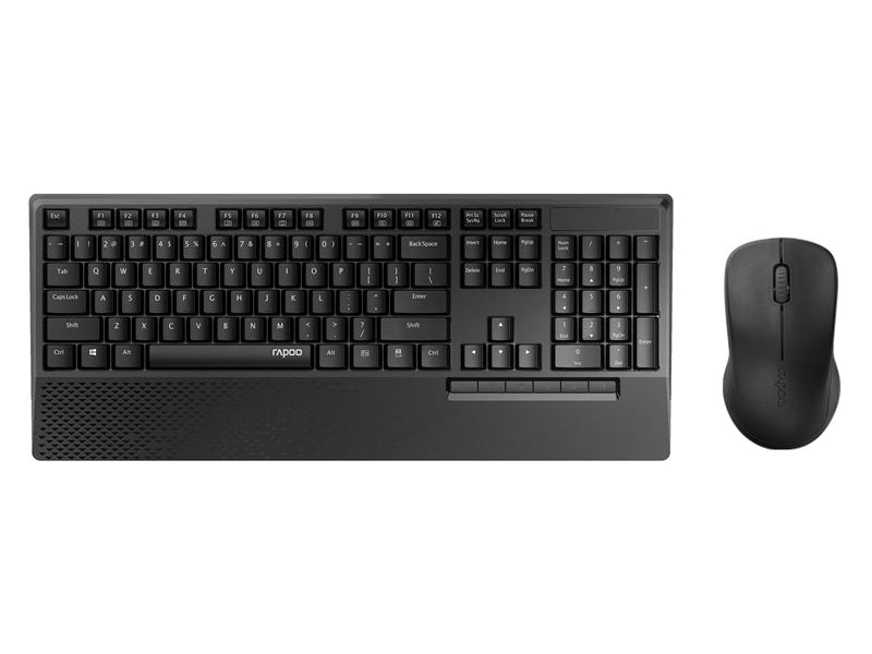 RAPOO X1960 Wireless Mouse and Keyboard Combo with Palm Res -1000DPI, Wireless 2.4G, 10m Range, Spill Resistant, Plug-and-Play