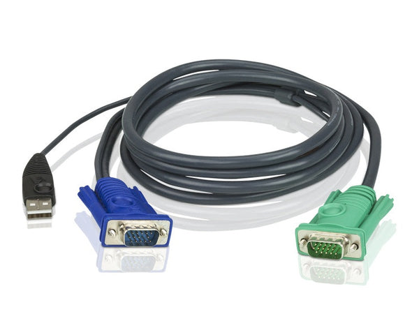 Aten KVM Cable 1.8m with VGA & USB to 3in1 SPHD