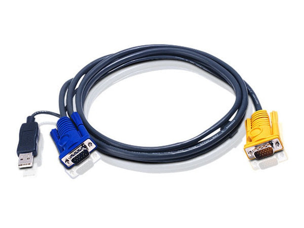 Aten KVM Cable 1.8m with 3 in 1 SPHD to VGA & USB
