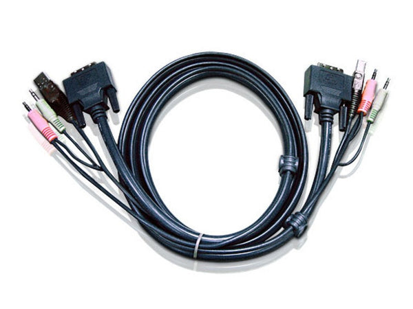 Aten KVM Cable 3m with DVI-D Single Link USB & Audio to DVI-D Single Link , USB & Audio LS