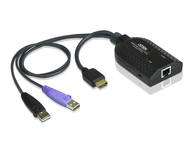 Aten HDMI USB KVM Adapter Cable with Virtual Media & Smart Card Reader Support for KN/KM/KH series