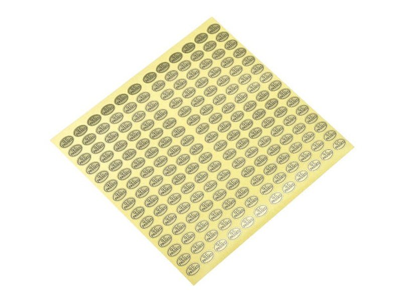 360 Stickers 2 Sheets - 180 Each QC PASSED Labels - Gold