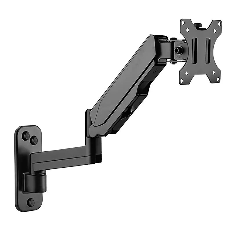 Brateck LDA30-112 Single Screen Wall-Mounted Gas Spring Monitor Arm Black