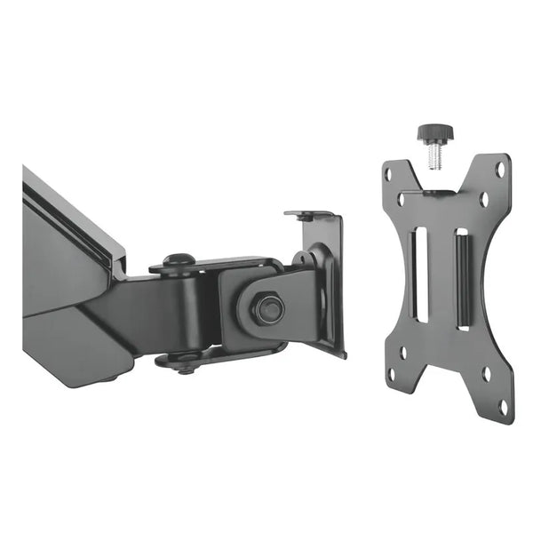 Brateck LDA30-112 Single Screen Wall-Mounted Gas Spring Monitor Arm Black