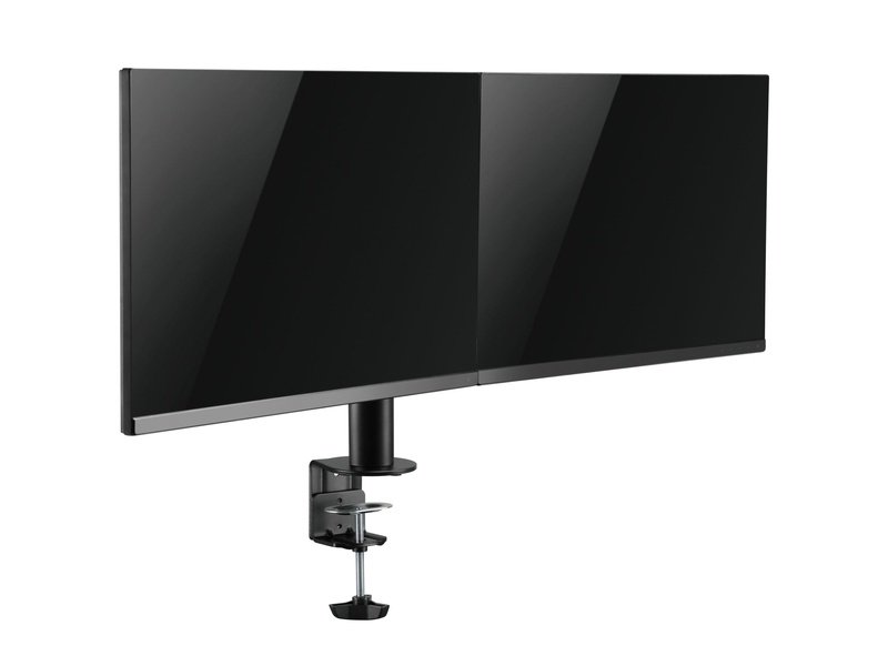 Brateck Dual Monitors Affordable Steel Articulating Monitor Arm Fit Most 17"-31" Monitors Up to 9kg per screen VESA 75x75/100x100