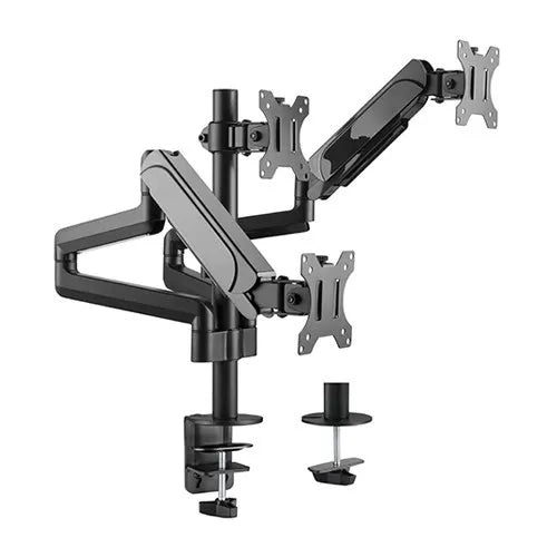 Brateck LDT48-C036 Triple Monitors Pole-Mounted Gas Spring Monitor Arm