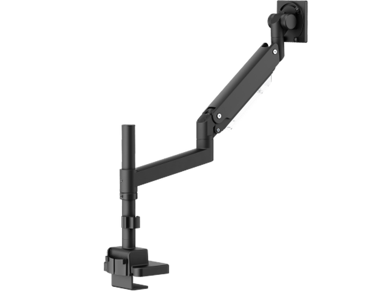 Brateck LDT80-C012P Super Heavy-Duty Pole-Mounted Gas Spring Monitor Arm Matte Black