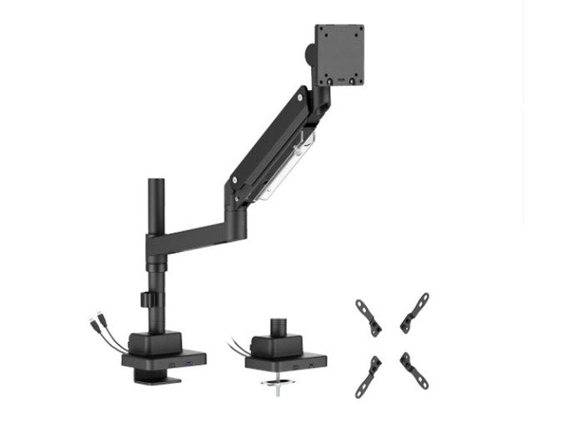 Brateck LDT80-C012UCP Super Heavy-Duty Pole-Mounted Gas Spring Monitor Arm