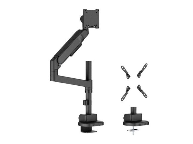 Brateck LDT92-C012P-B Future-Proof Heavy-Duty Pole-Mounted Gas Spring Monitor Arm