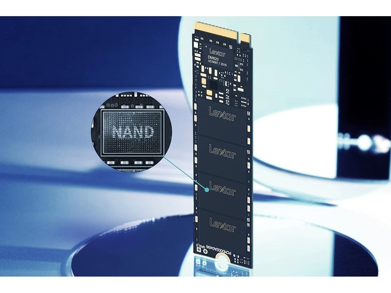 Lexar NM620 Internal SSD 512GB M.2 2280 PCIe Gen3x4, read up to 3500MB/s, write up to 2400MB/s