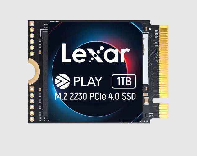 Lexar LNMPLAY 1TB M.2 2230 PCIe Gen4 NVMe SSD up to 5200MB/s read, 4700MB/s write