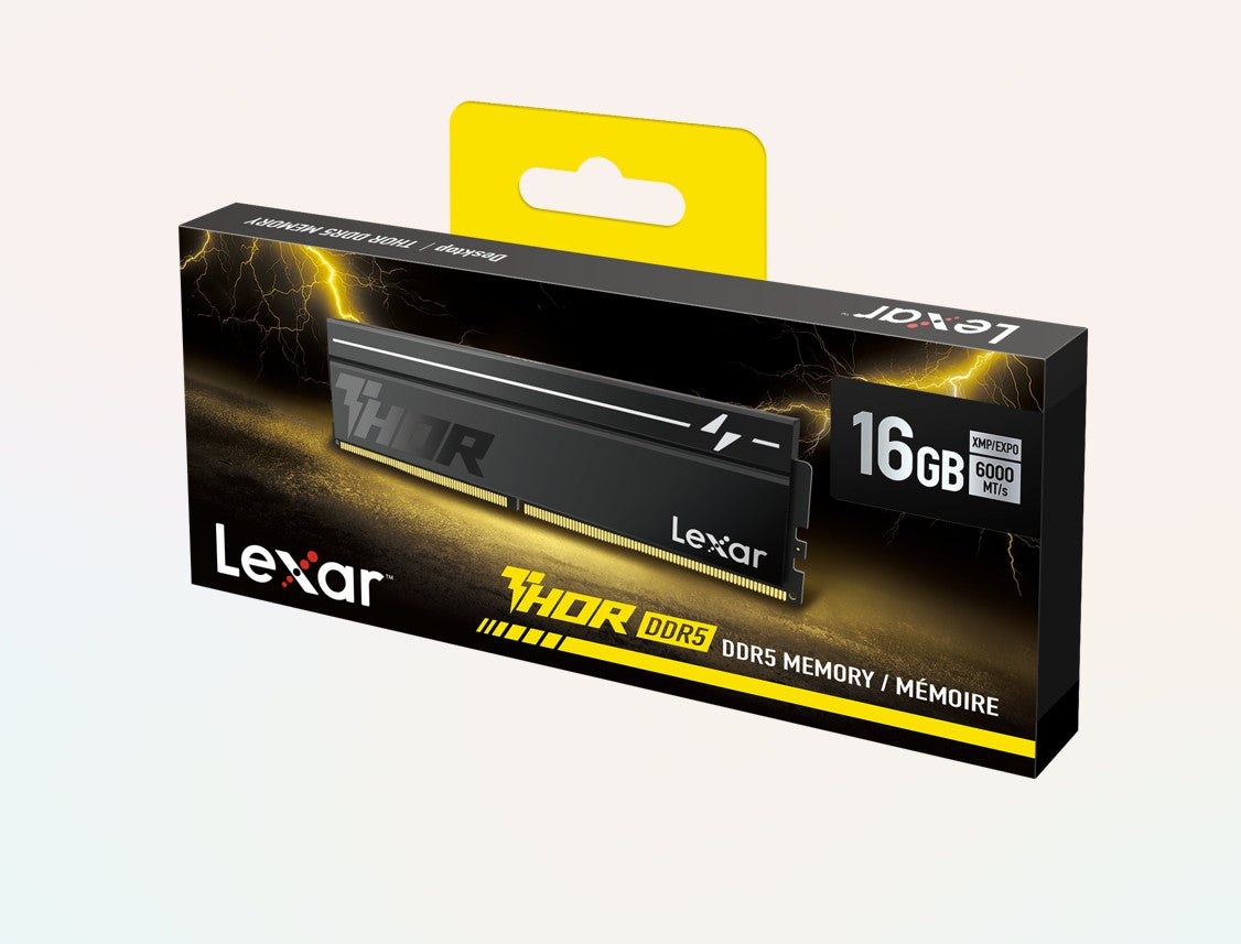 Lexar THOR G2 16GB DDR5 6000MHz CL40 XMP 3.0 EXPO Desktop Memory LD5U16G60C400V-RGS