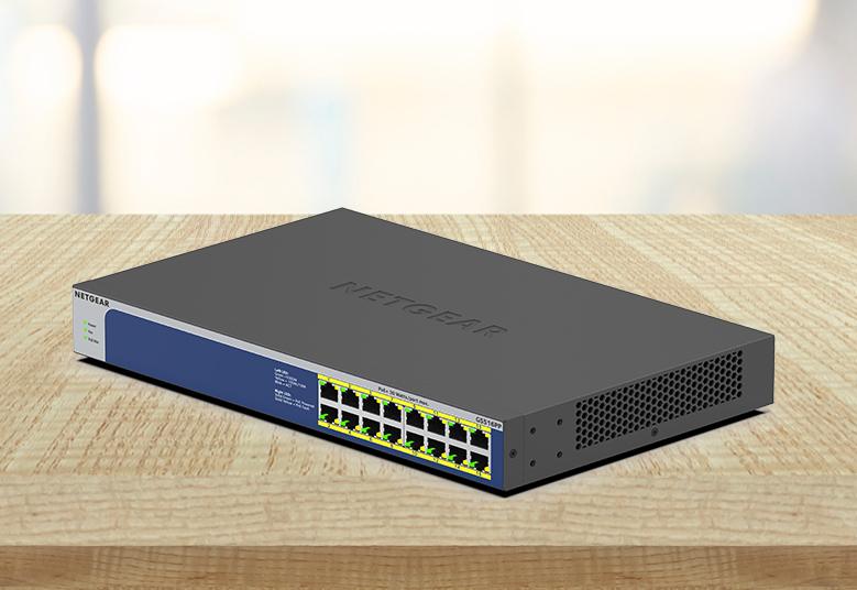 Netgear GS516PP 16-Port High-powered PoE+ Gigabit Unmanaged Switch with 260W