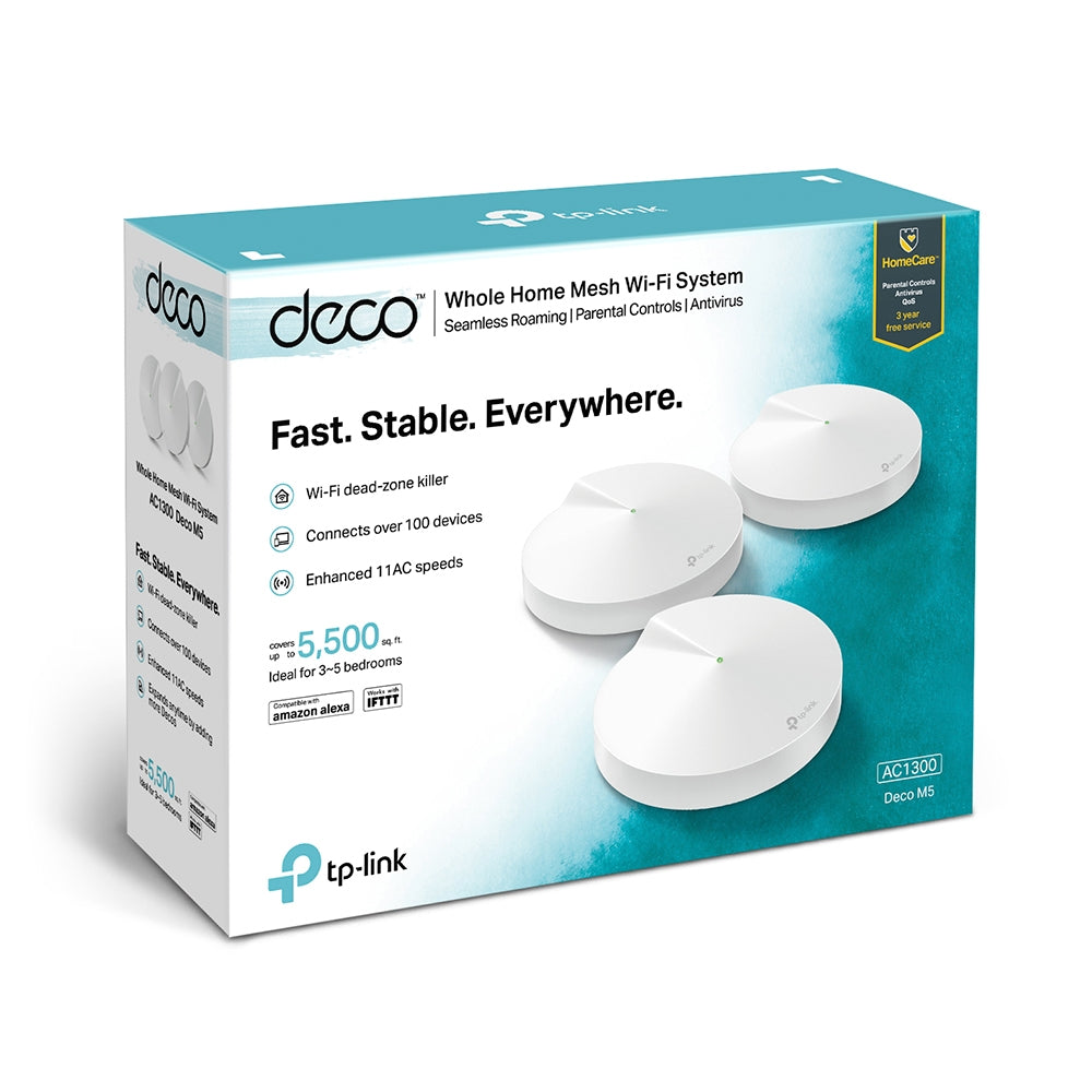 TP-Link Deco M5 Whole Home Mesh WiFi Router System 3-Pack