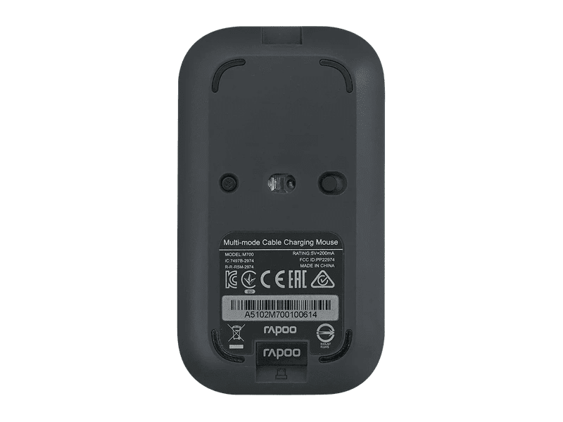 RAPOO M700 Wireless Mouse 2.4G/BT 5.0 1300DPI Long Battery Life Wireless Charging