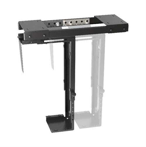 Brateck Adjustable Under-Desk ATX Case Mount with Sliding track, Up to 10kg,360° Swivel