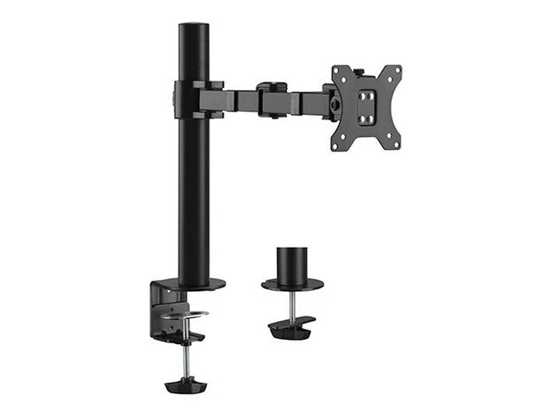 Brateck Single Monitor Affordable Steel Articulating Monitor Arm Fit Most 17"-32" Monitor Up to 9kg per screen VESA 75x75/100x100