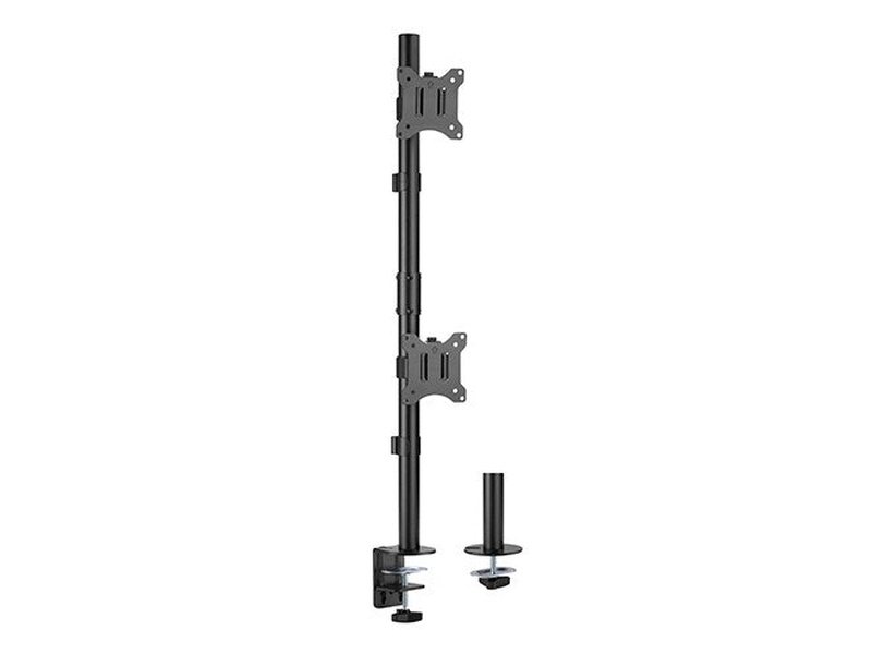 Brateck Vertical Pole Mount Dual-Screen Monitor Mount Fit Most 17"-32" Monitors, Up to 9kg per screen VESA 75x75/100x100