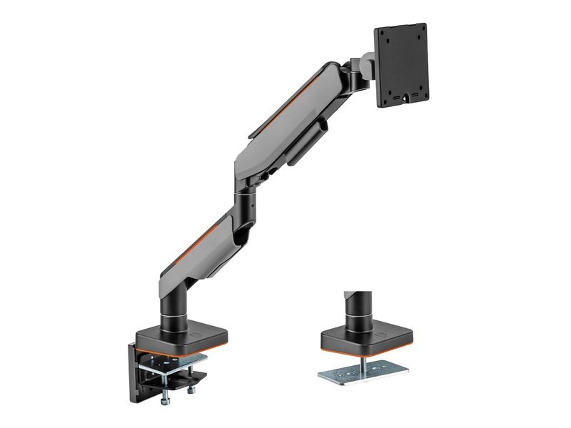 Brateck Single Heavy-Duty Gaming Monitor Arm Fit Most 17"-49" Monitor Up to 20KG VESA 75x75,100x100