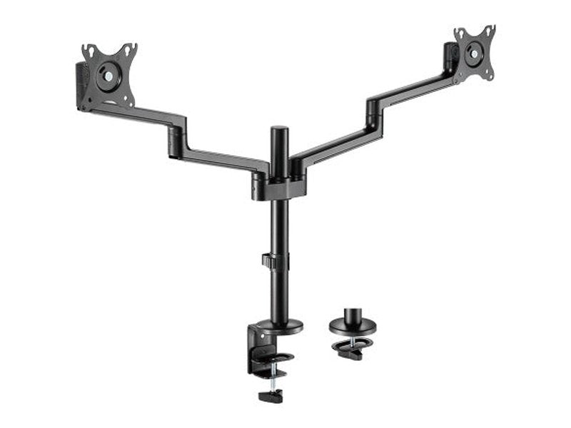 Brateck Premium Aluminum Articulating Monitor Mount Fit Most 17"-32" Monitor Up to 8KG VESA 75x75,100x100 Black