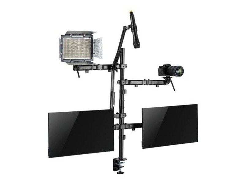 Brateck Dual-Monitor All-in-One Studio Setup Desktop Mount Fit17"-32" Up to 9kg