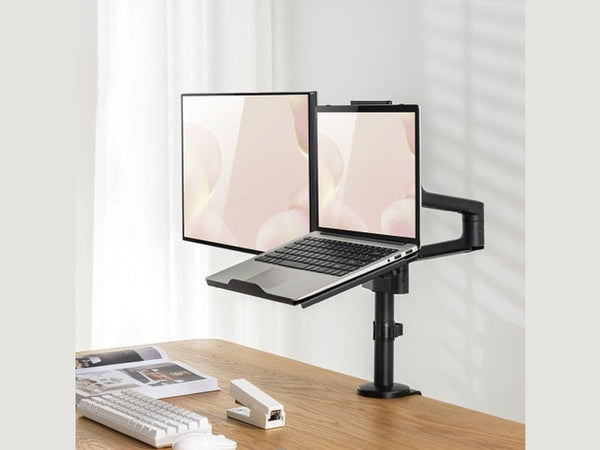 Brateck Adjustable Laptop Tray For Monitor Arms Fits12-17" with standard 75x75 VESA plate