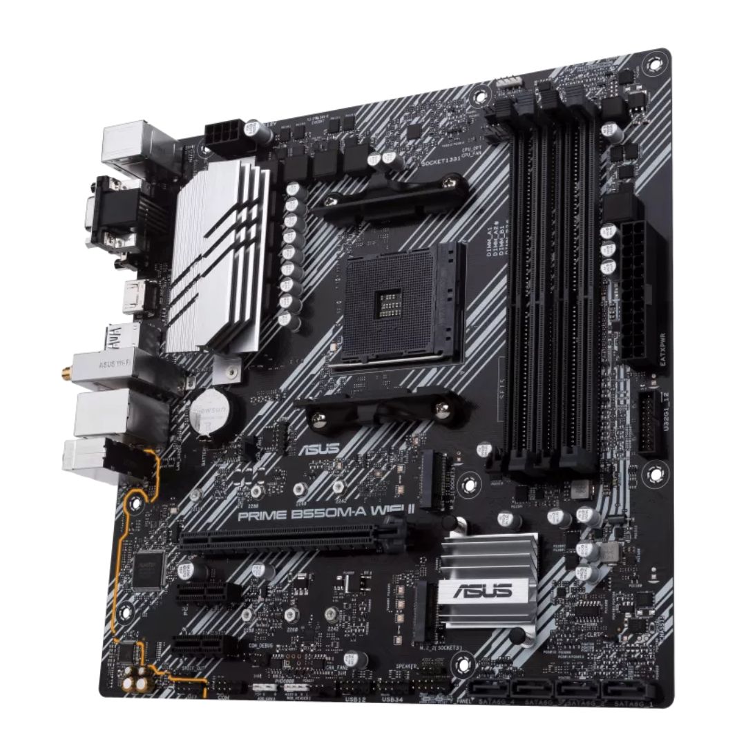 ASUS Prime B550M-A WiFi II AM4 mATX Desktop Motherboard