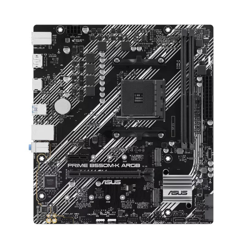 ASUS PRIME B550M-K ARGB AM4 DDR4 Micro-ATX Motherboard