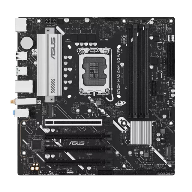 ASUS B760M MAX GAMING WIFI LGA1700 DDR5 Micro-ATX Motherboard