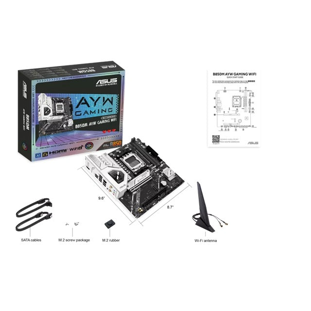 ASUS B850M AYW GAMING WIFI AM5 Micro-ATX Motherboard