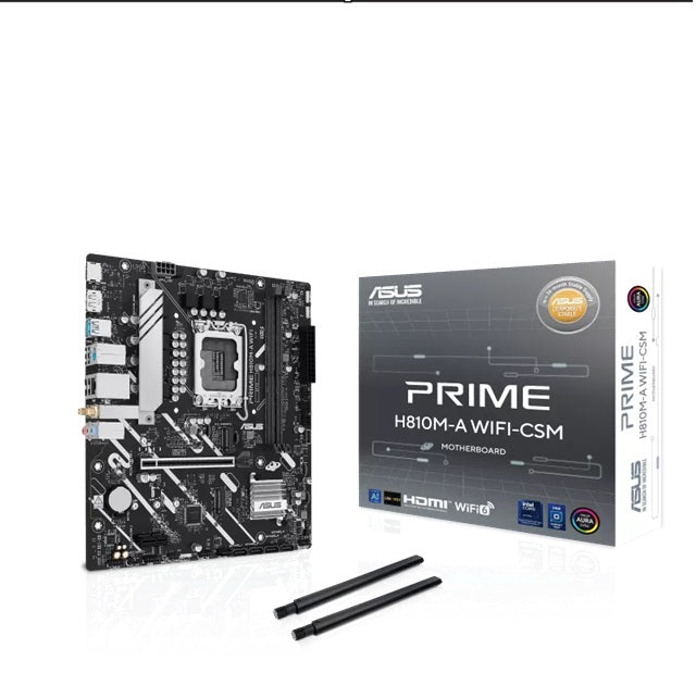 ASUS PRIME H810M-A WIFI-CSM DDR5 LGA1851 Micro-ATX Motherboard
