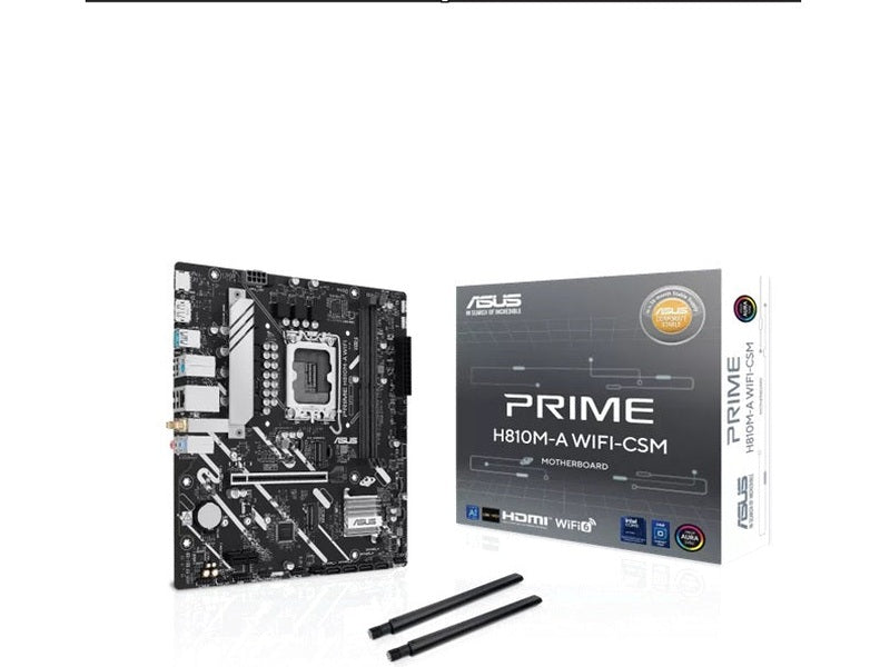 ASUS PRIME H810M-A WIFI-CSM DDR5 LGA1851 Micro-ATX Motherboard