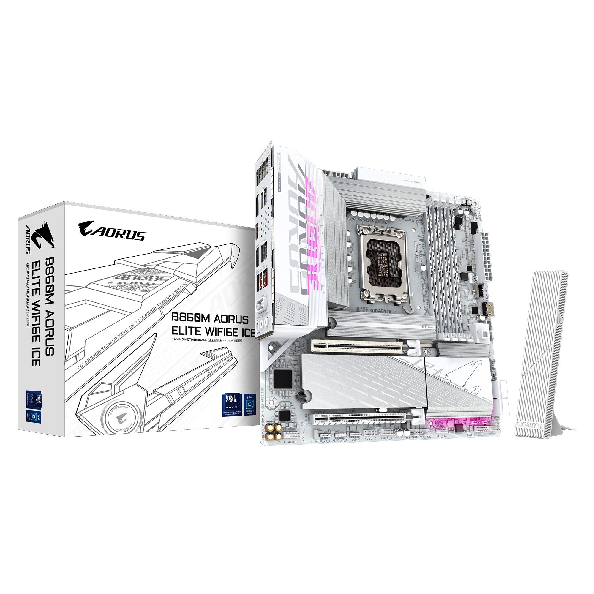 Gigabyte B860M A ELT WF6E ICE Motherboard