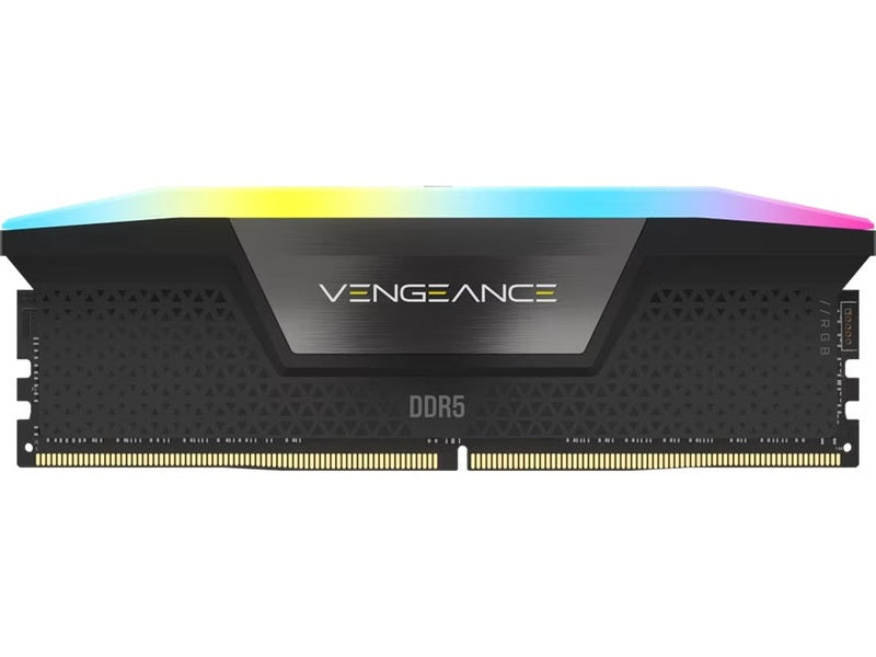 Corsair Vengeance RGB 32GB 2x16GB DDR5 DRAM 6000MT/s CL38 Memory Kit — Black
