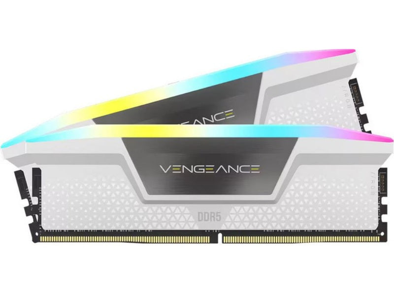 Corsair Vengeance RGB 32GB 2x16GB DDR5 UDIMM 6000MHz C36 1.4V Desktop Gaming Memory White
