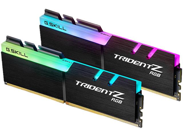 G.Skill Trident Z RGB 32GB 2x16GB DDR4 3600MHz CL17 Desktop Memory F4-3600C17D-32GTZR