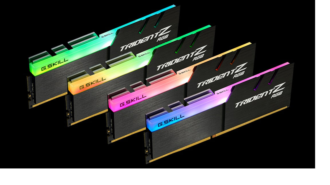 G.Skill Trident Z RGB 64GB 4x16GB DDR4 3600MHz CL16 Desktop Memory F4-3600C16Q-64GTZRC