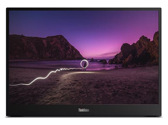 Lenovo ThinkVision M16 16' WUXGA 1920x1200 Portable Monitor 60Hz 6ms Tilt Height Adjustable 970g 178° View Angle USB-C DP 65W PD 3 Year 64BFUAR1AU