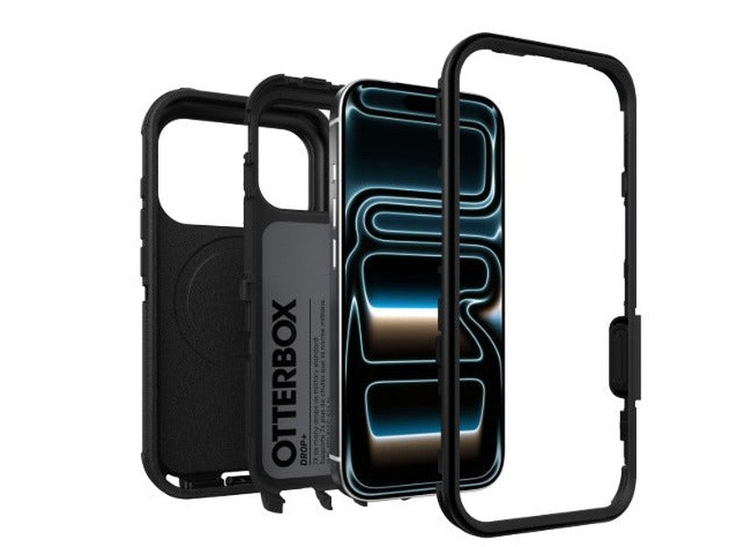 OtterBox Defender Pro MagSafe Apple iPhone 18 Pro / iPhone 17 Pro 6.3" Case Black - 77-000938 , Camera Control, Raised Edges, 7 Years Warranty