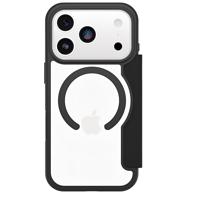 OtterBox React Folio MagSafe Apple iPhone 18 Pro / iPhone 17 Pro 6.3" Case Black Crystal Clear/Black - 77-98588 , 7 Years Warranty