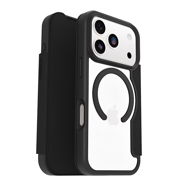 OtterBox React Folio MagSafe Apple iPhone 18 Pro / iPhone 17 Pro 6.3" Case Black Crystal Clear/Black - 77-98588 , 7 Years Warranty