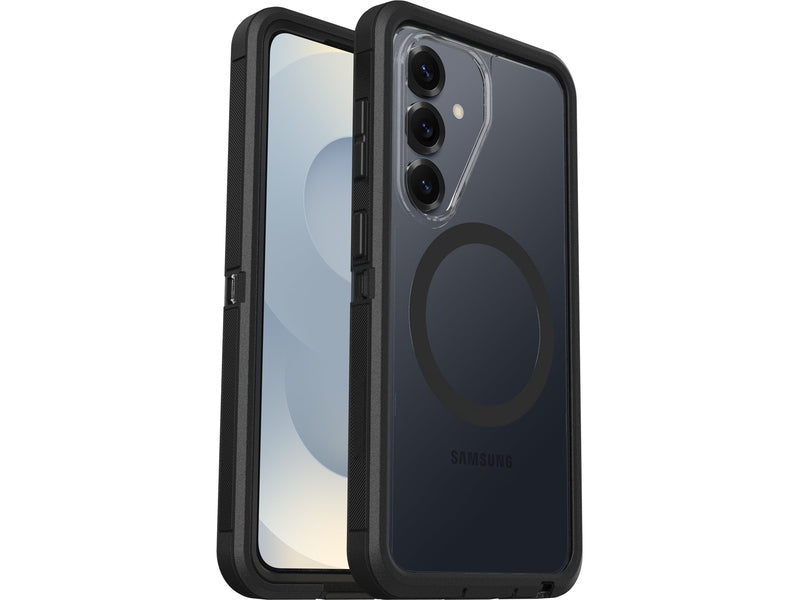 OtterBox Defender Pro XT Clear Samsung Galaxy S26 5G 6.3' Case Dark Side Clear/Black - 77-99898 , DROP+ 7X Military Standard, 7 Years Warranty
