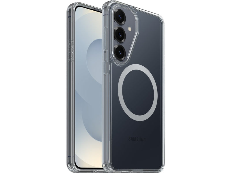 OtterBox Symmetry Clear Magnets Samsung Galaxy S26+ 5G 6.7' Case Clear - 77-99971 , DROP+ 3X Military Standard, Raised Edges, 7 Years Warranty