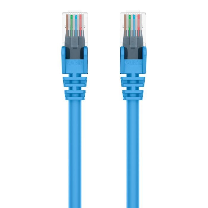 Belkin Cat6 Network Cables (1M) - Blue (A3L980bt01MBLUS), Exceeds 500MHz In Performance Tests, Snagless Prevents Breaking & Cracking, 2YR